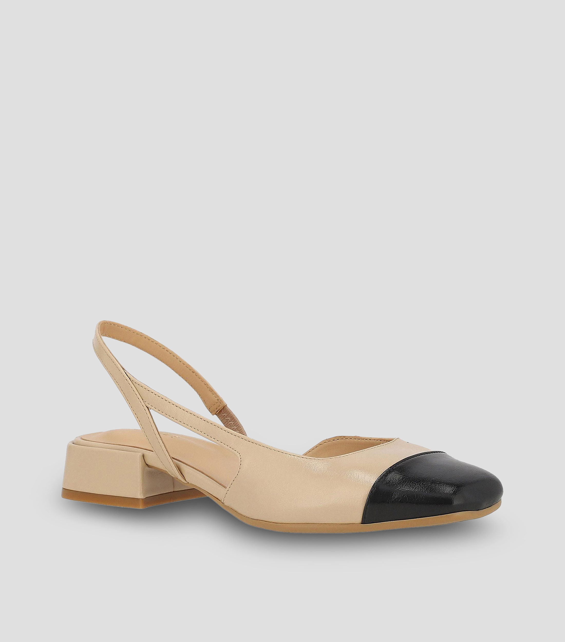 Flats con tacón bajo ancho lisos Mujer